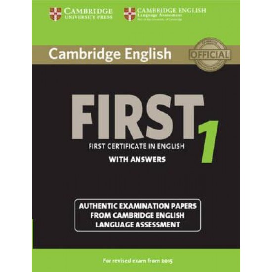 Cambridge First Certificate In English 1 - Student's Book 